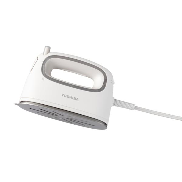 東芝 コードつき衣類スチーマー(ホワイト) TOSHIBA La・Coo S(ラクーエス) TAS-...