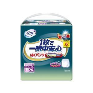 リフレ はくパンツ1枚で一晩中安心 お得用パック LL26枚 リブドゥコーポレーション 返品種別B
