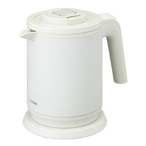 タイガー 電気ケトル 0.8L マットホワイト TIGER 蒸気レスわく子 PCK-A080WM 返品種別A