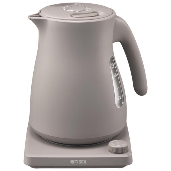 タイガー 電気ケトル 1.2L チェスナッツグレー QUICK＆SAFE+ PTV-A120HC 返...