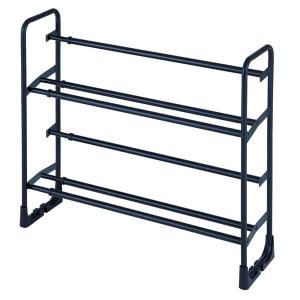 天馬 プロフィックス 伸縮式シューズラック2段 (マットブラック) PROfix シンシユクシユ-ズ2ダン-MBK 返品種別A