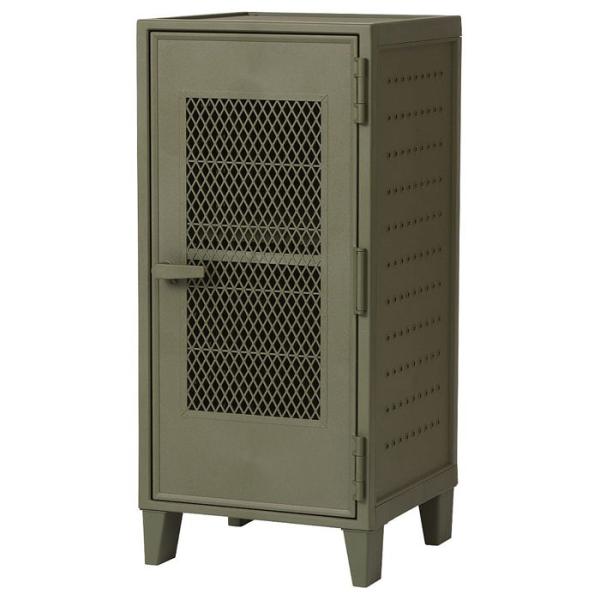 天馬 フィッツ ペグキャビネット ロッカー型収納ボックス メッシュ扉(グリーン) ヴィンテージテイス...