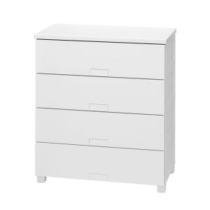 天馬 フィッツチェストフルフラット7504 4段(ホワイト) Fitsチェスト FCH-F7504W 返品種別A