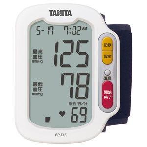 タニタ 手首式血圧計(ホワイト) TANITA BP-E13-WH 返品種別A