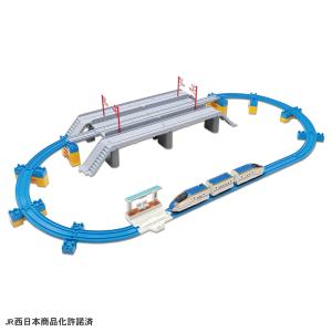 タカラトミー プラレール W7系北陸新幹線かがやき 鉄道道路併用橋セットプラレール