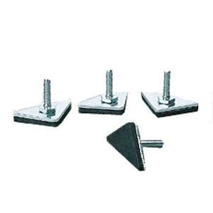 アイリスオーヤマ メタルミニ三角アジャスター(4個入) IRIS MM-3MA 返品種別A