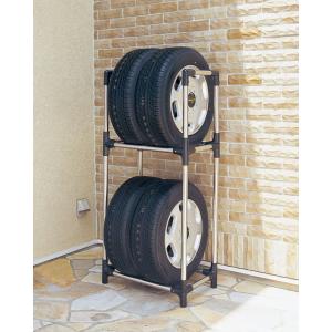 アイリスオーヤマ ステンレスタイヤラックカバー付き 幅590×奥行360×高さ1270mm(ブラック) KSL-590Cブラツク 返品種別A｜Joshin web