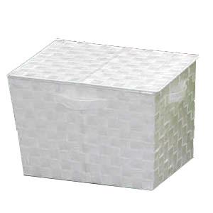 アイリスオーヤマ カラーバスケット フタ付 (ホワイト) IRIS CBK-38DT W 返品種別A