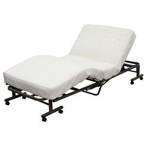 アイリスオーヤマ 電動折りたたみコイルリクライニングベッド シングル(ホワイト) IRIS リモコン付折り畳みベッド 電動リクライニングベッド OTB-CDN 返品種別B