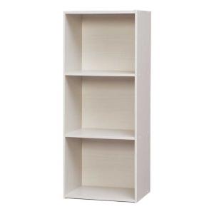 アイリスオーヤマ カラーボックス 3段 A4サイズ対応 (オフホワイト・幅41.5×奥行29×高さ101.5cm) CX-3F-OW 返品種別A
