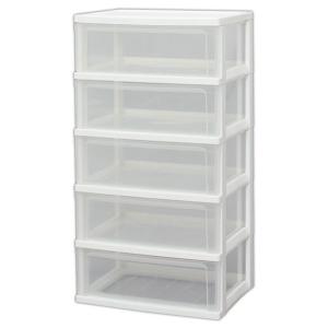 IRIS OHYAMA（アイリスオーヤマ） ウッドトップチェスト 4段(ホワイト