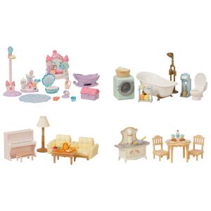 エポック社 シルバニアファミリー 赤い屋根の大きなお家 デラックス家具セット(セ-213)シルバニア...