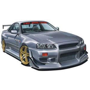 アオシマ 1/ 24 ザ・チューンドカー No.50 C-WEST BNR34 スカイライン GT-R’ 02(ニッサン)(61497)プラモデル 返品種別B