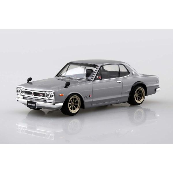 アオシマ 1/ 32 楽プラ スナップキット No.16CU-SV ニッサン C10 スカイライン ...