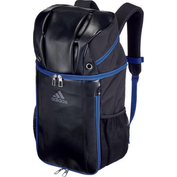 アディダス ボール用デイパック(ブラック×ブルー・容量(約)：27L)  返品種別A