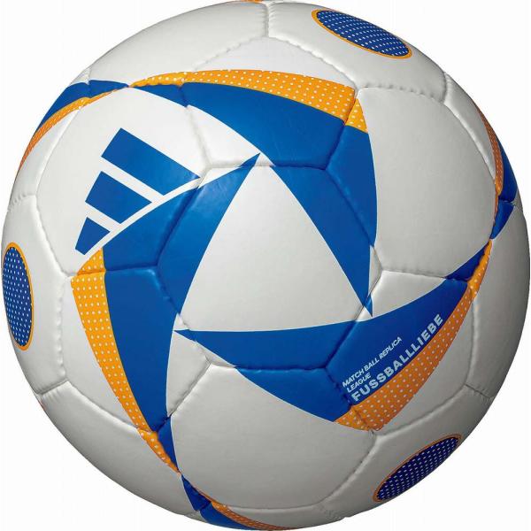 アディダス サッカーボール 5号球 フースバルリーベ リーグ (ホワイト) 返品種別A