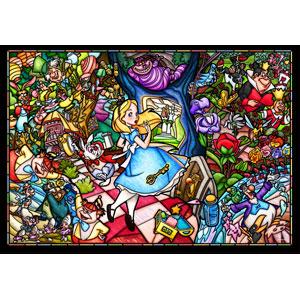 テンヨー ディズニー ステンドアートジクソー ふしぎの国のアリス ストーリー ステンドグラス ぎゅっ...