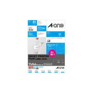 エーワン（A-one） インクジェットプリンタ用ラベルシール 光沢