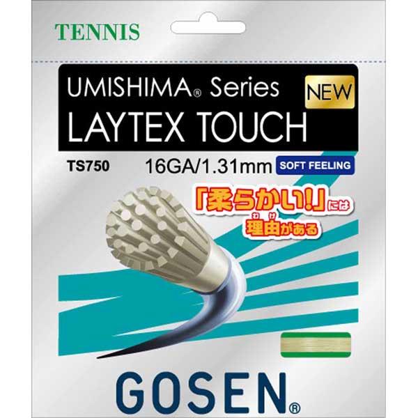 ゴーセン 硬式テニス用ガット レイテックスタッチ16(ナチュラル・1.31mm×12.2m) 返品種...