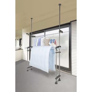 積水樹脂 ステンレスベランダ用ものほし台 スタンドポール(ステンレス＆グレー) セキスイ(SEKISUI) DSL-10 返品種別A