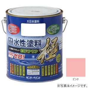 サンデーペイント 水性塗料 ECOアクア 極 ピンク 1600ml #273621 返品種別B