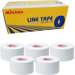 ミカサ ラインテープ (ホワイト・幅40mm×長さ25m×5巻入) 返品種別A｜joshin