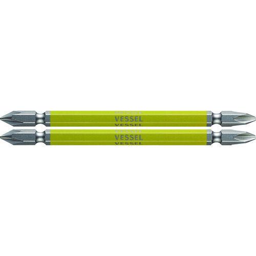 ベッセル 剛彩ビット 2本組 (両頭コンビ) +1/ +2×110mm VESSEL GS14121...
