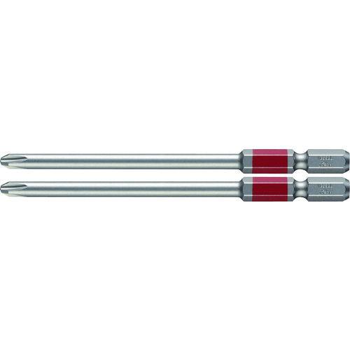 ベッセル 剛彩ビット 2本組 (片頭) +2×100mm VESSEL GS162100 返品種別B