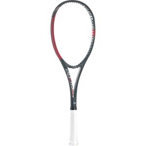 ダンロップ ソフトテニスラケット(ブラック×レッド・サイズ：G1・ストリング未張り上げ) 返品種別A