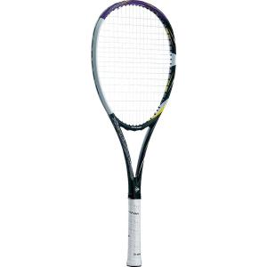 ダンロップ ソフトテニスラケット(ブラック×パープル・サイズ：G0・ストリング張り上げ) 返品種別A
