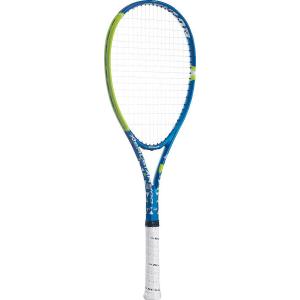 ダンロップ ソフトテニスラケット(ブルー×ライム・サイズ：G0・ストリング張り上げ) 返品種別A