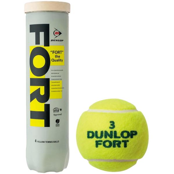 ダンロップ 硬式テニスボール DUNLOP FORT(ダンロップ フォート) 4球入りボトル 返品種...