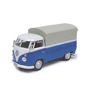 ホンウェル 1/ 43 カララマシリーズ VW T1 ピックアップ幌付 ホワイト/ ブルー(413445)ミニカー 返品種別B｜joshin