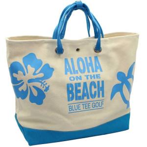 ブルーティーゴルフ アロハオンザビーチ 大型トートバッグ(ブルー) BLUE TEE GOLF ALOHA ON THE BEACH TT003-BL 返品種別A