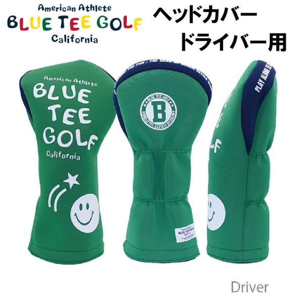 ブルーティーゴルフ ストレッチスマイルヘッドカバー ドライバー用(グリーン) 返品種別A