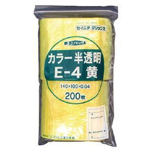 生産日本社  E-4 黄 140×100×0.04 200枚入 E4CY 