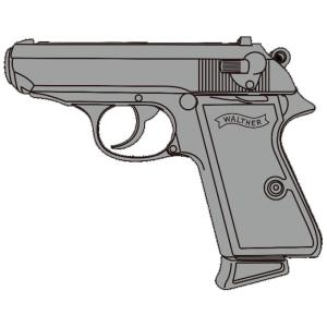 マルシン　ワルサーppk Early シルバー　abs 組み立てキット マルシン モデルガン 組立キット/発火タイプ ワルサー PPK Early