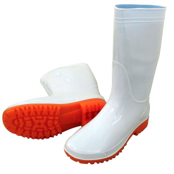 喜多 耐油長靴(ホワイト 24.5) KITA KR7410-WHT-24.5 返品種別B