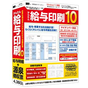 かんたん給与印刷10 アイアールティー アイアールティ IRTB0511 ※パッケージ版