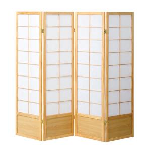 弘益 和風衝立4連 ナチュラル KOEKI-JPS1504NA 返品種別A｜Joshin web