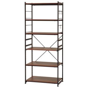 弘益 サラスチールラック[ワイドタイプ](ブラウン) KOEKI KOEKI-SSR75WBR 返品種別A