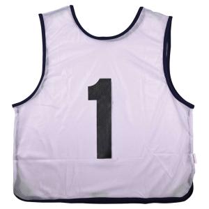 エバニュー メッシュビブスJr(No.1・白・サイズ：ジュニアサイズ) 返品種別A