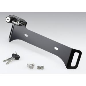 キジマ ヘルメットロック ナンバーサイドシングル 荷掛用フック付 KIJIMA 303-1605 返品種別B