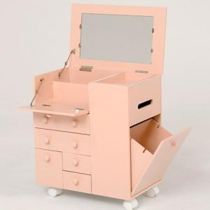 HAGIHARA(萩原) コスメワゴン(ピンク) MUD-6649PI 返品種別A