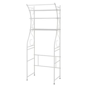 HAGIHARA(萩原) 洗濯機ラック(ホワイト・幅75×奥行42×高さ187.5cm) KCC-3028WH 返品種別A