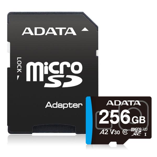 ADATA microSDXCメモリーカード 256GB Class10 UHS-I(U3) V30...