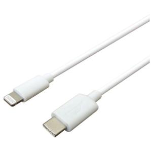 トップランド MFi認証 充電・データ通信 USB-C−Lightningケーブル 1m(ホワイト) TOPLAND CHLICL100-WT 返品種別A｜joshin