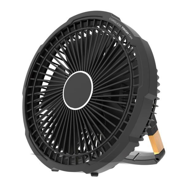トップランド (扇風機)卓上扇 (ブラック) TOPLAND コードレスタフFAN SF-TF10-...