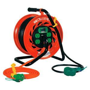 日動工業 マジックびっくリール アース漏電遮断器付き30m 100V RZEB30S 返品種別B