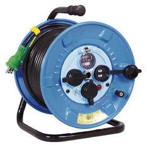 日動工業 電工ドラム 防雨防塵型100Vドラム アース過負荷漏電しゃ断器 30m NPWEK33 返...